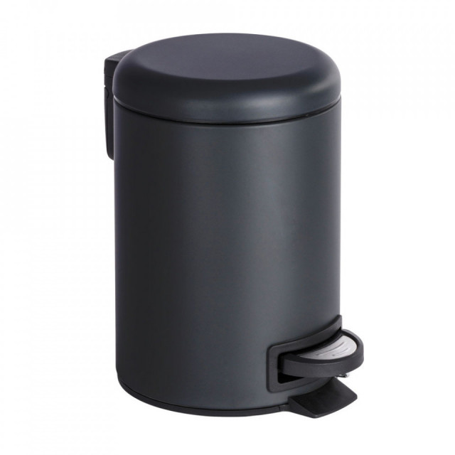Cos de gunoi negru din metal 3 L Leman Wenko