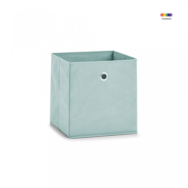 Cos verde din fleece Storage Box Square Mint Zeller