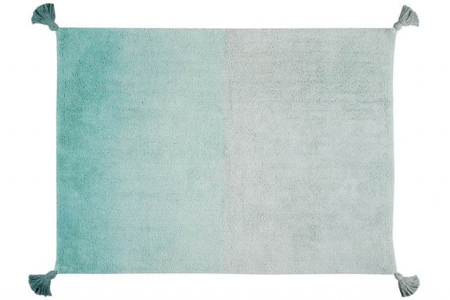 Covor dreptunghiular verde smarald din bumbac 120x160 cm Ombré Lorena Canals