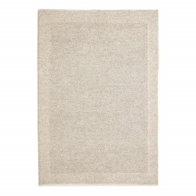 Covor gri din bumbac si lana 160x230 cm Minji Kave Home