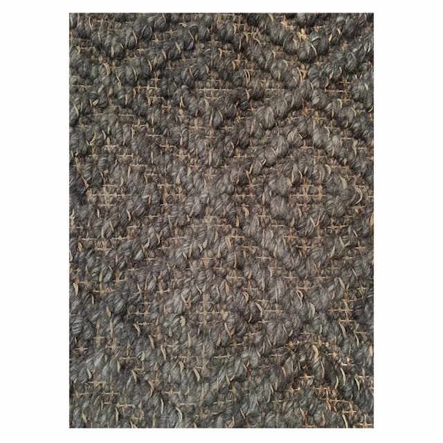 Covor gri inchis din lana si canepa 250x250 cm Gemma Scapa Home