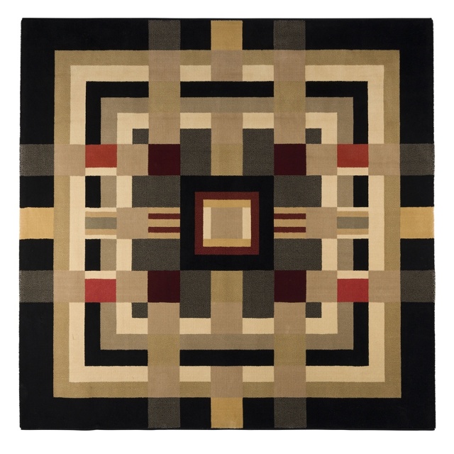 Covor multicolor din fibre sintetice 160x160 cm Urban Maze Bold Monkey