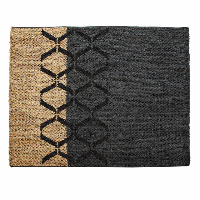 Covor negru/maro din fibre naturale 200x250 cm Tedam Thai Natura