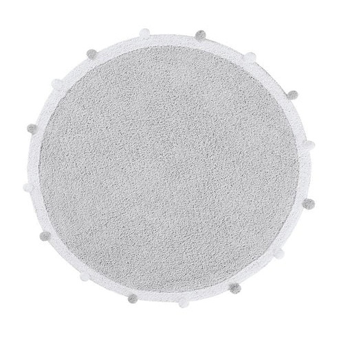 Covor pentru copii alb/gri din bumbac 120 cm Bubbly Lorena Canals