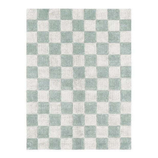 Covor pentru copii albastru/crem din bumbac 170x240 cm Tiles Lorena Canals