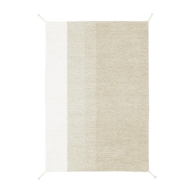 Covor reversibil pentru copii verde oliv/ivoriu din bumbac 120x160 cm Gelato Reversible Lorena Canals