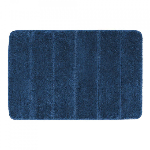 Covoras baie albastru din fibre sintetice 60x90 cm Steps Wenko