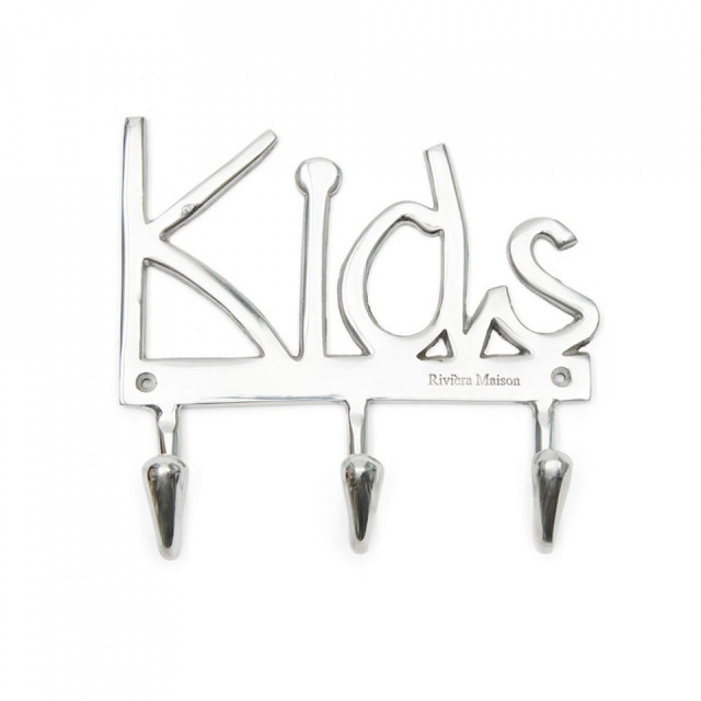 Cuier argintiu din metal Kids Riviera Maison