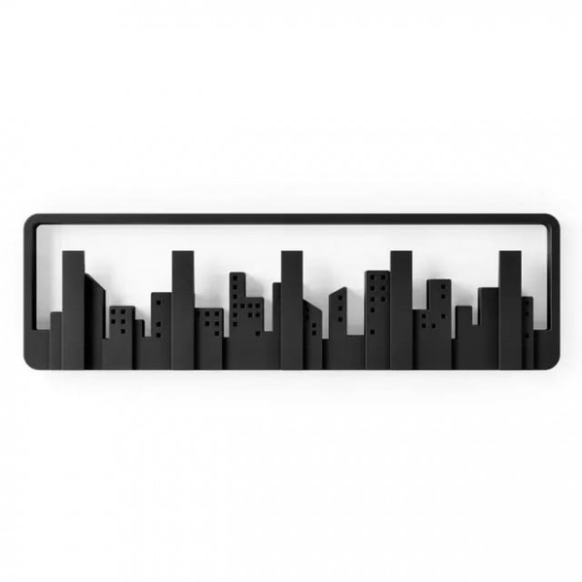 Cuier negru din plastic Skyline Umbra