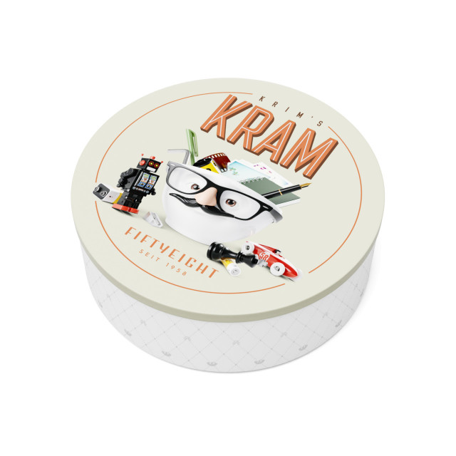 Cutie cu capac alba din metal Nick's Knacks - Vintage Edition Tassen