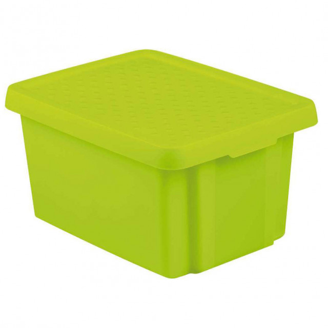 Cutie depozitare verde din polipropilena Essentials Deco Rojaplast