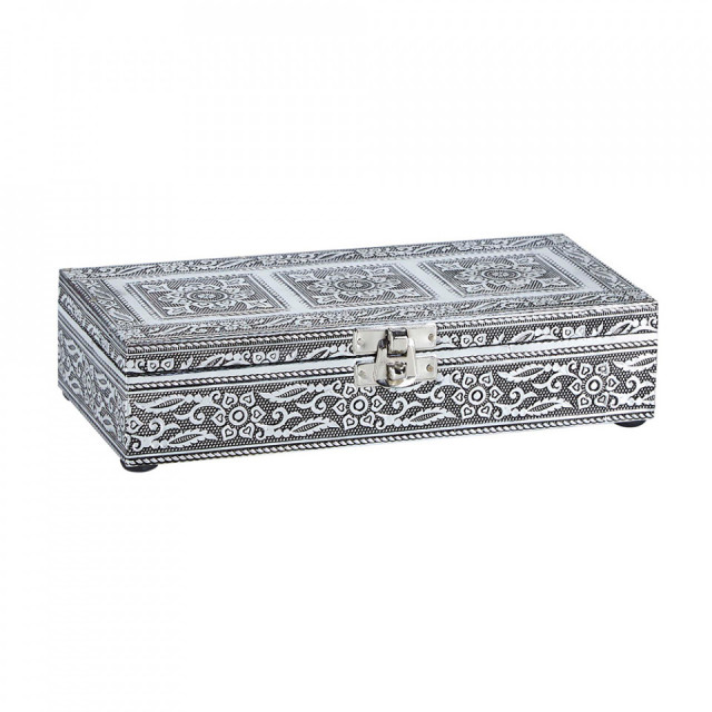 Cutie pentru bijuterii gri argintiu din metal Judith Margit Brandt