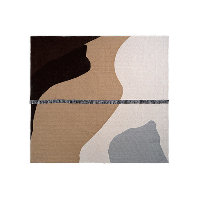 Cuvertura multicolora din fibre naturale 240x250 cm Vista Ferm Living