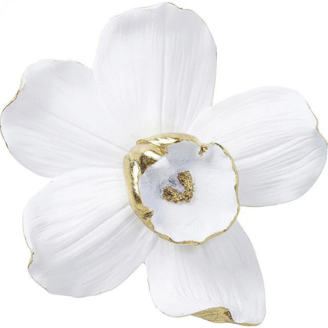 Decoratiune de perete alba 24x25 cm Orchid Kare
