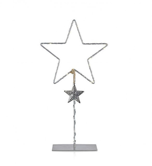 Decoratiune luminoasa gri din metal LED Vikhem Markslojd