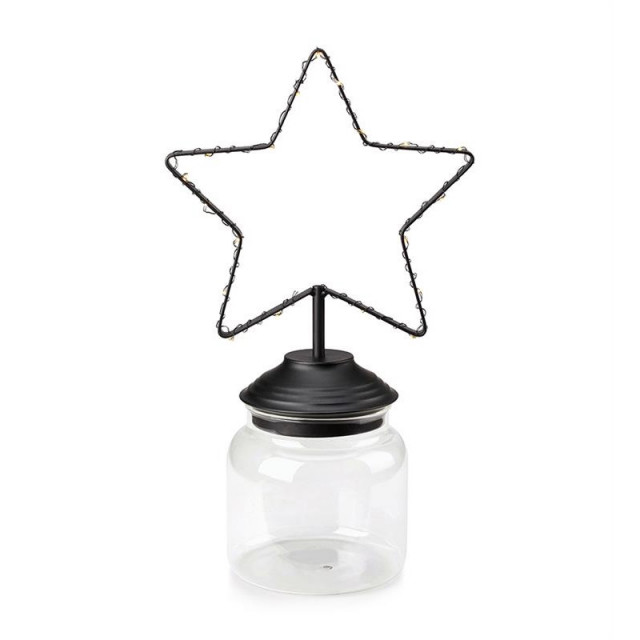 Decoratiune luminoasa neagra/transparenta din sticla Sweetie Markslojd