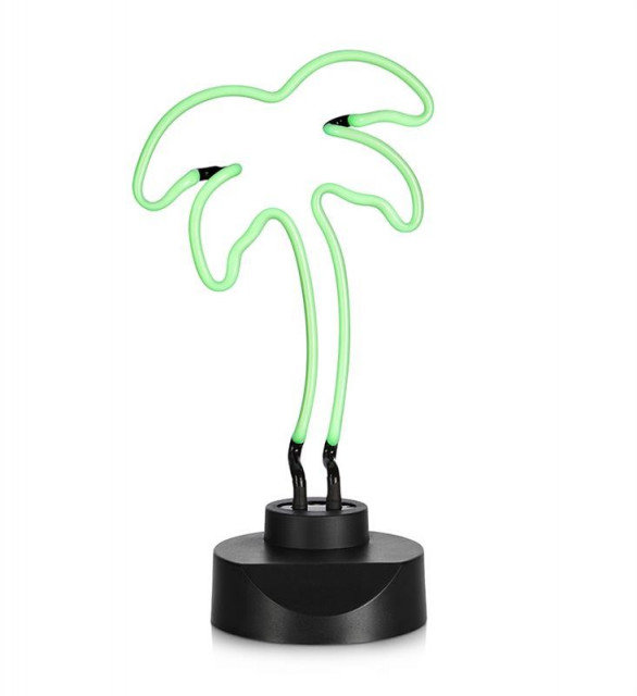 Decoratiune luminoasa verde din plastic Palm Texas Markslojd