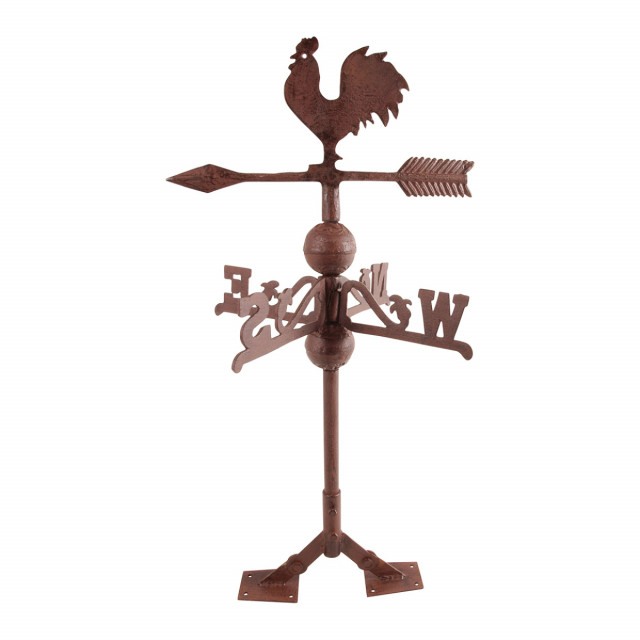 Decoratiune maro din metal 69 cm Rooster Esschert Design