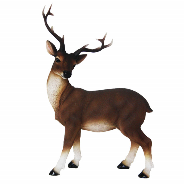 Decoratiune maro din polirasina 25 cm Red Deer M Esschert Design