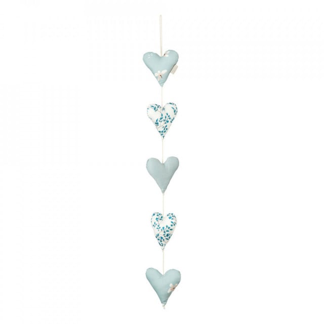 Decoratiune suspendabila albastra din bumbac Hearts CamCam Copenhagen