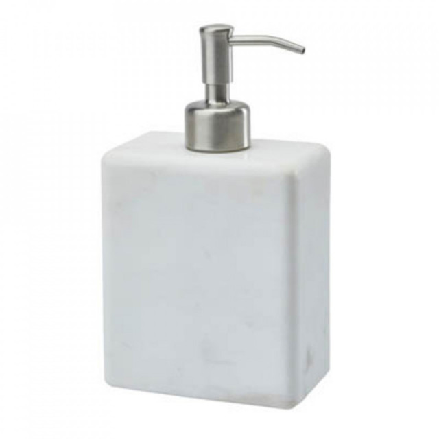 Dispenser sapun lichid alb din piatra 10x18 cm Hammam Aquanova