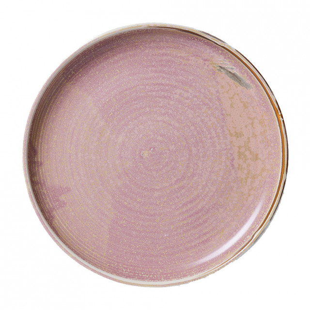 Farfurie intinsa roz din ceramica 26 cm Chef HKliving