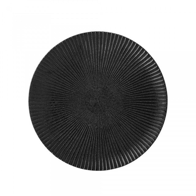 Farfurie neagra din ceramica 18 cm Neri Bloomingville