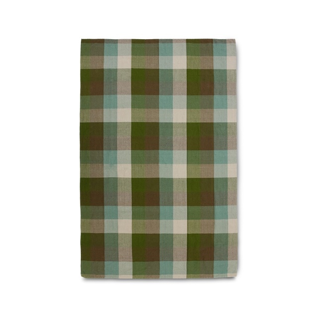 Fata de masa verde din fibre naturale 140x220 cm Vida HK Living
