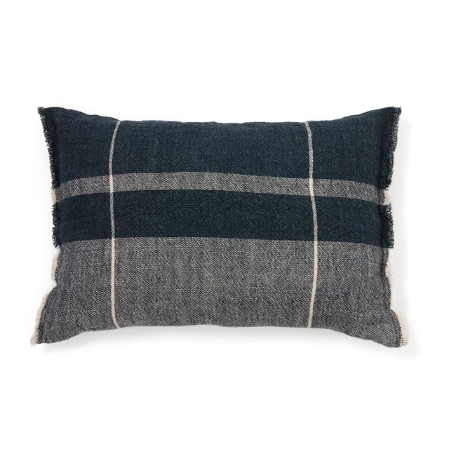 Fata de perna albastra din fibre naturale 40x60 cm Eron Kave Home