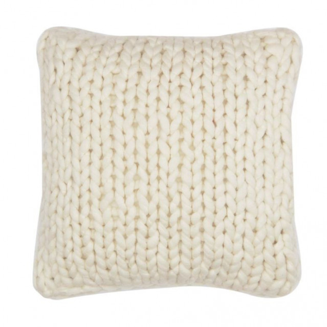 Fata de perna crem din fibre naturale 45x45 cm Adonia Kave Home