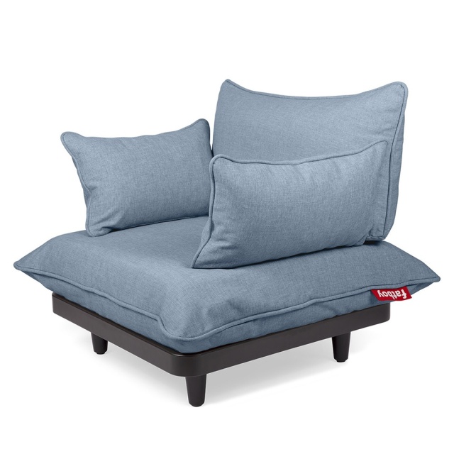 Fotoliu exterior albastru din textil Paletti Fatboy