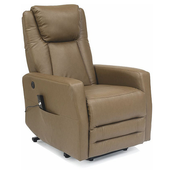 Fotoliu recliner verde oliv din piele Adonis The Home Collection