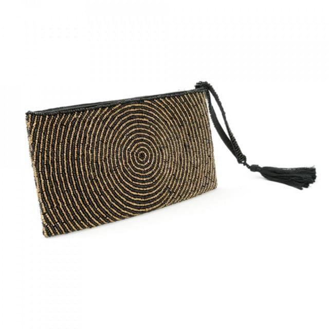 Geanta clutch aurie din bumbac Alta Bazar Bizar