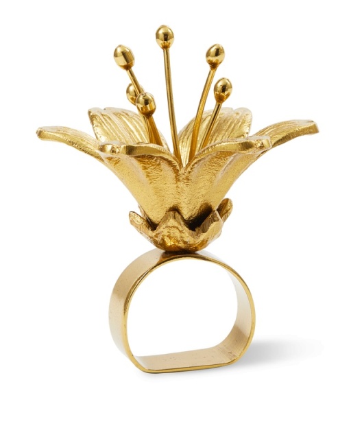 Inel pentru servetele auriu din metal Lilly Pols Potten