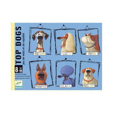 Joc de indemanare multicolor din carton Top Dogs Djeco