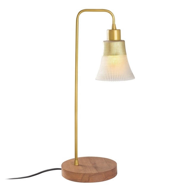 Lampa birou aurie/maro din metal 52 cm Fely The Home Collection