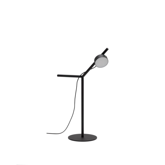 Lampa birou neagra din metal 62 cm cu LED Orey Kave Home