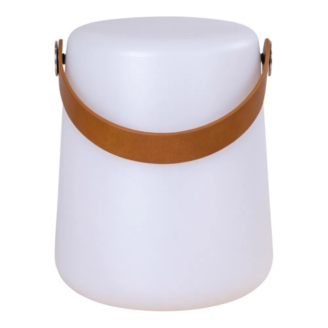 Lampa portabila pentru exterior alba din fibre sintetice 21 cm Bristol House Nordic