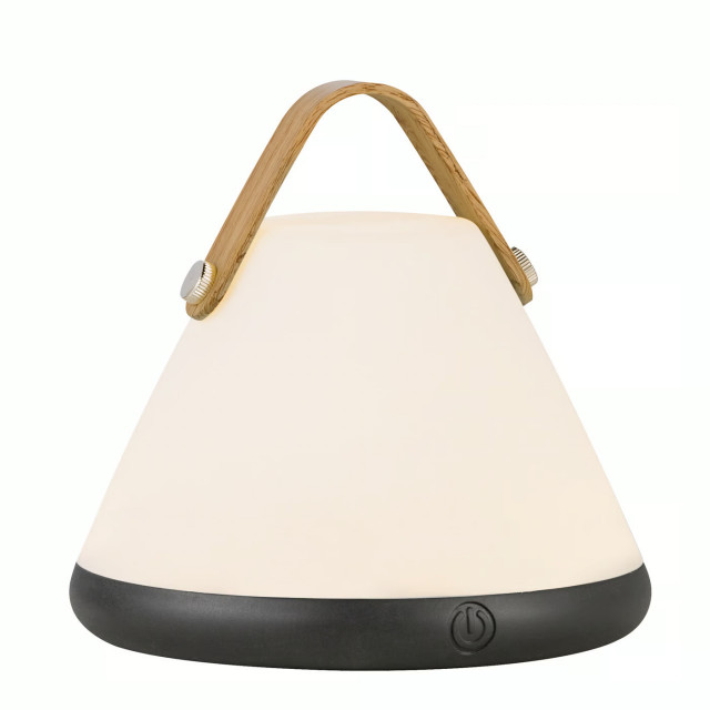 Lampa portabila pentru exterior alba/neagra cu LED 15 cm Strap To-Go Nordlux