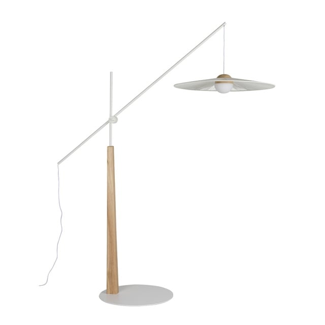 Lampadar bej din metal 200 cm Belle Zuiver