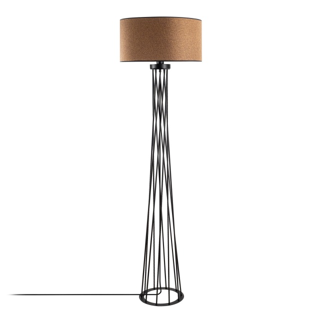 Lampadar maro/negru din metal 175 cm Tall The Home Collection