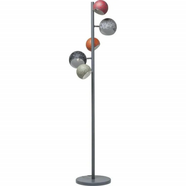 Lampadar multicolor din metal cu 5 becuri 177 cm Calotta Kare