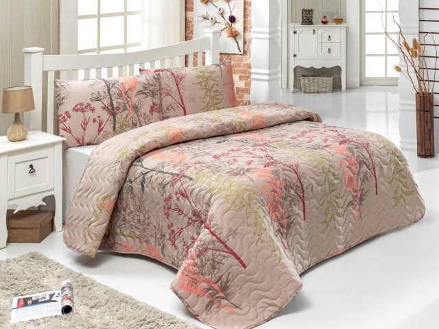 Lenjerie pat multicolora din fibre Urla Single The Home Collection