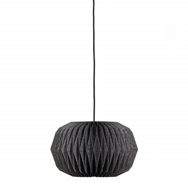 Lustra neagra din hartie Globe Woood