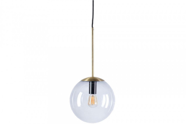 Lustra transparenta/aurie din metal Orb Bolia