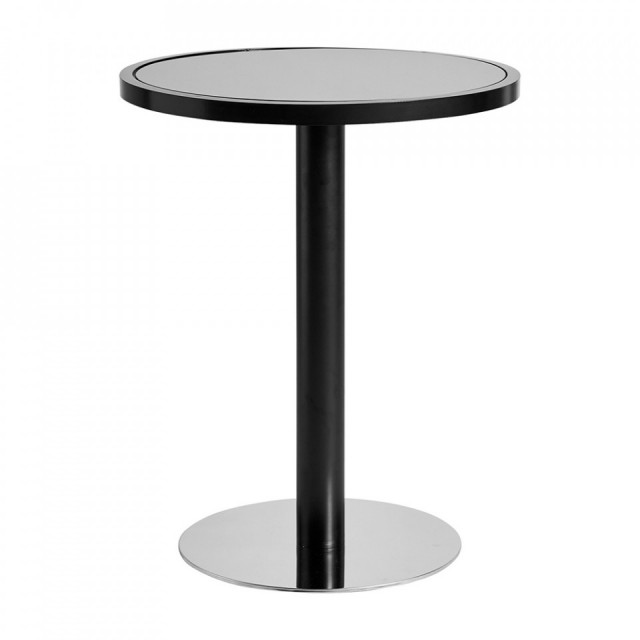 Masa bar neagra/gri argintiu din metal 60 cm Divion Vical Home