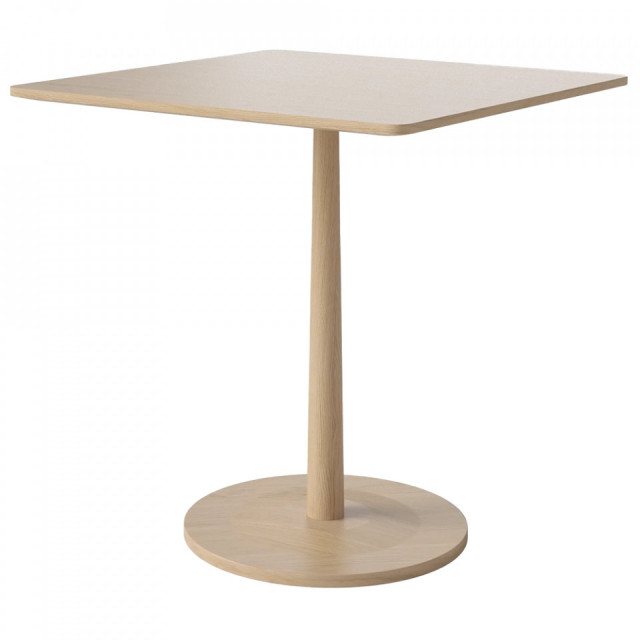 Masa dining maro din lemn de stejar 70x70 cm Turned Bolia