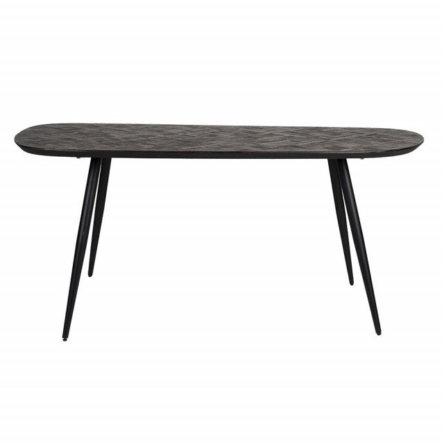 Masa dining maro din metal si lemn 95x180 cm Webster The Home Collection