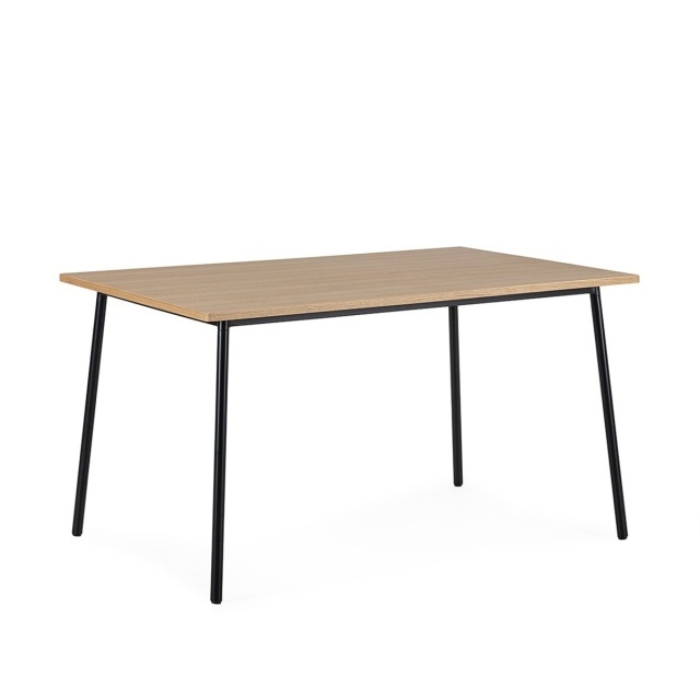 Masa dining maro/neagra din lemn 90x135 cm Hanna Thai Natura