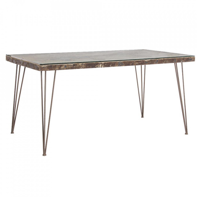 Masa dining multicolora din metal 90x160 cm Atlantide Bizzotto